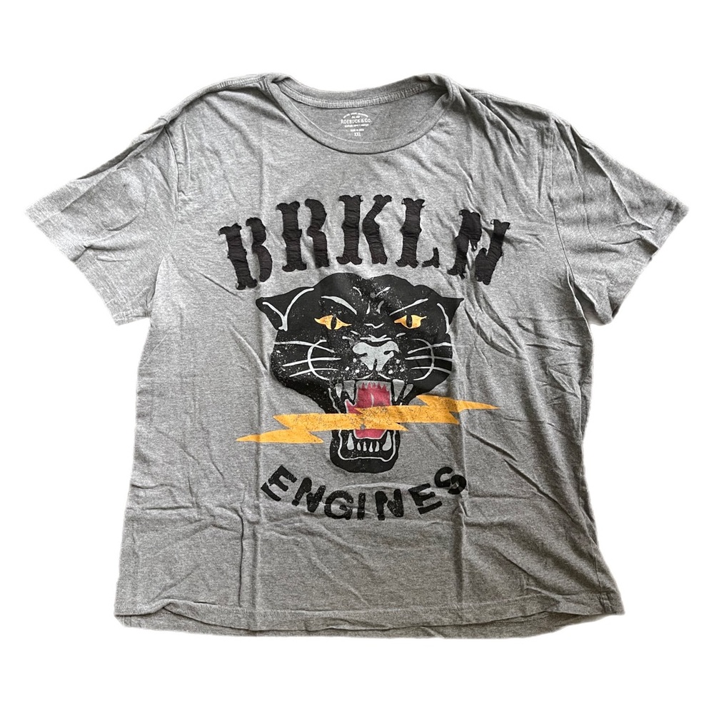 Roebuck & Co. Gray Plus Size T-Shirt XXL